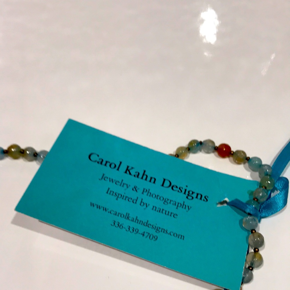 Carol Kahn handmade necklace inspired by nature
